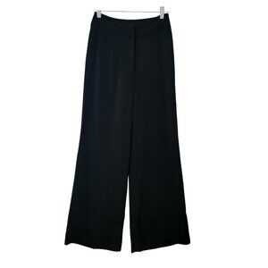 C/Meo Collective Wide Leg Pants Womens Sz S Black High Rise Palazzo Pockets NWOT